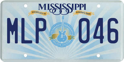 MS license plate MLP046