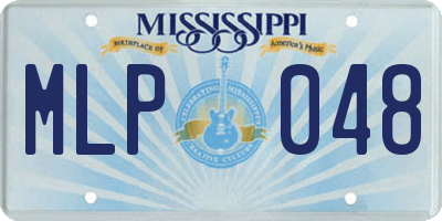 MS license plate MLP048