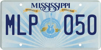 MS license plate MLP050