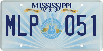 MS license plate MLP051