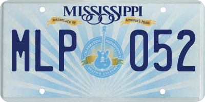 MS license plate MLP052