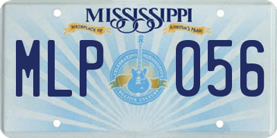 MS license plate MLP056