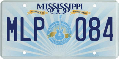 MS license plate MLP084