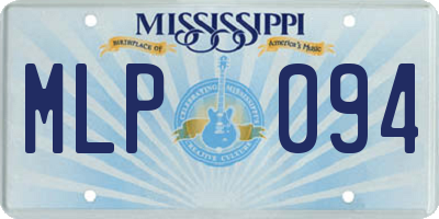 MS license plate MLP094