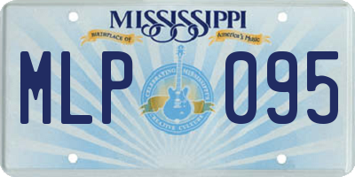 MS license plate MLP095