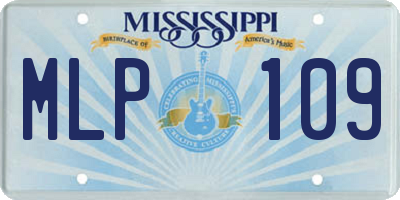 MS license plate MLP109