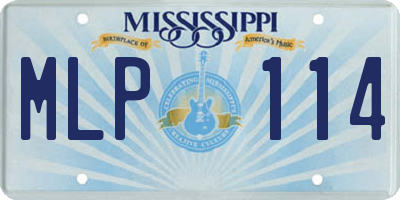 MS license plate MLP114