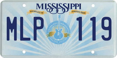 MS license plate MLP119