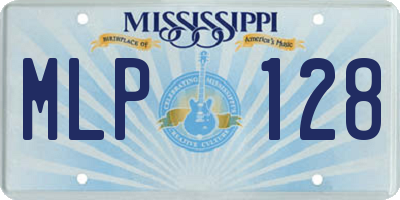 MS license plate MLP128