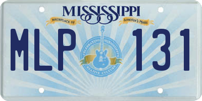 MS license plate MLP131