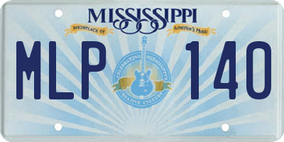 MS license plate MLP140