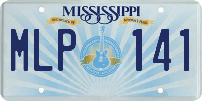 MS license plate MLP141