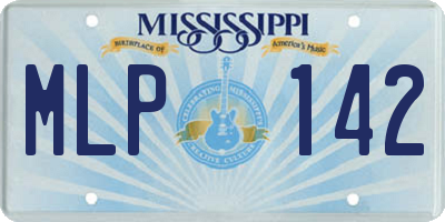 MS license plate MLP142