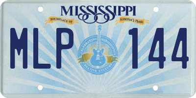 MS license plate MLP144