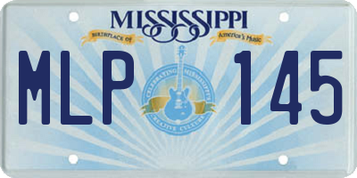 MS license plate MLP145