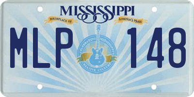 MS license plate MLP148