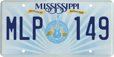 MS license plate MLP149