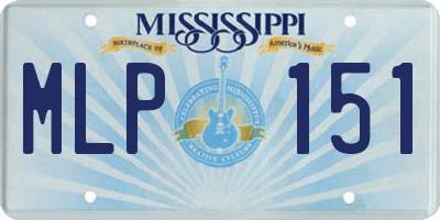 MS license plate MLP151