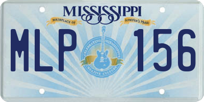 MS license plate MLP156