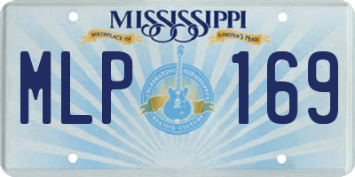 MS license plate MLP169