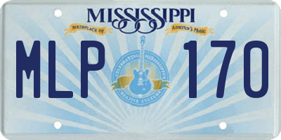 MS license plate MLP170