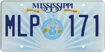 MS license plate MLP171