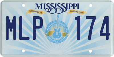 MS license plate MLP174