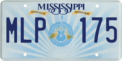 MS license plate MLP175