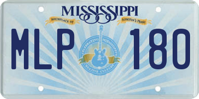 MS license plate MLP180
