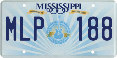 MS license plate MLP188