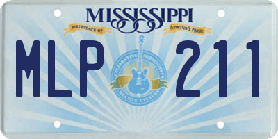 MS license plate MLP211