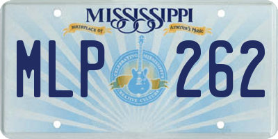 MS license plate MLP262