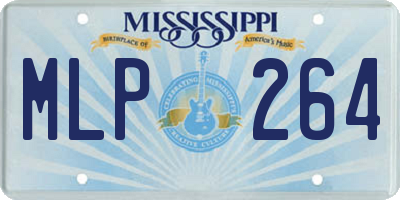 MS license plate MLP264