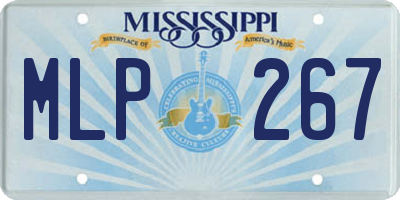 MS license plate MLP267