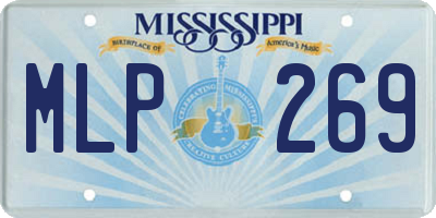 MS license plate MLP269