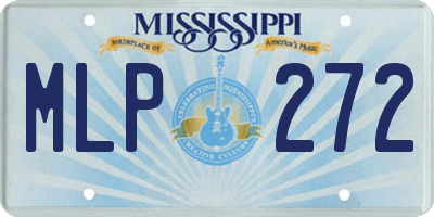 MS license plate MLP272