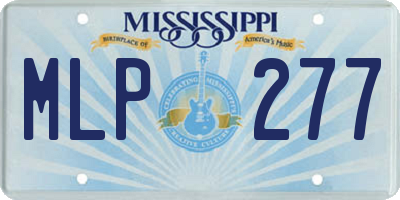 MS license plate MLP277