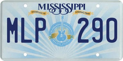 MS license plate MLP290