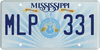 MS license plate MLP331