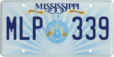 MS license plate MLP339