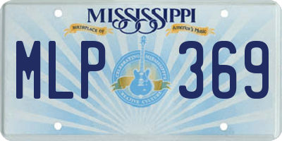 MS license plate MLP369