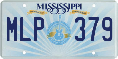 MS license plate MLP379