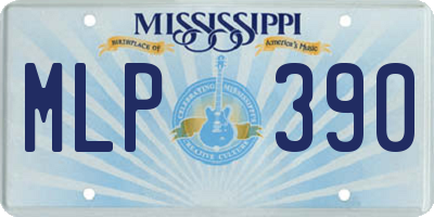 MS license plate MLP390
