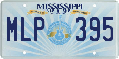 MS license plate MLP395