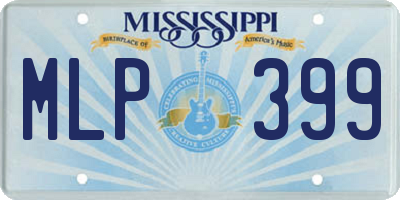 MS license plate MLP399