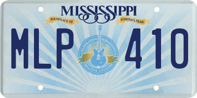 MS license plate MLP410