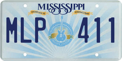 MS license plate MLP411