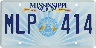 MS license plate MLP414