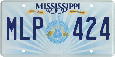 MS license plate MLP424