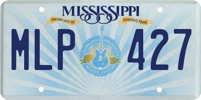 MS license plate MLP427